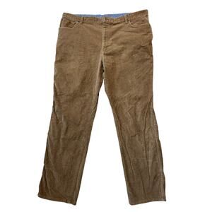 L.L. Bean Men's Corduroy Pants size 44X34, Brown/Tan, Natural Fit